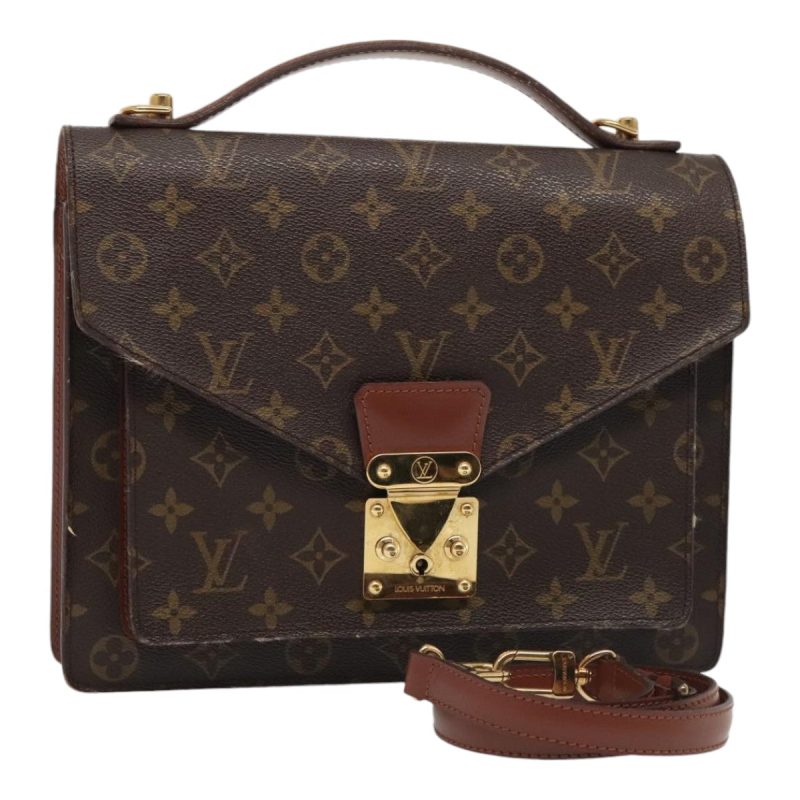 Louis Vuitton Monogram Monceau 28 Hand Bag 2way M51185  91363