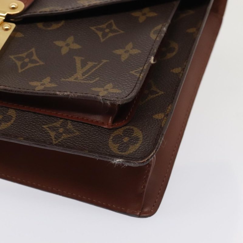 Louis Vuitton Monogram Monceau 28 Hand Bag 2way M51185  91363 - Image 7