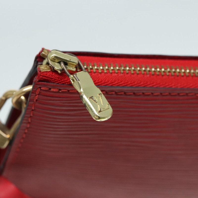 Louis Vuitton Epi Pochette Accessoires Accessory Pouch Red M52987  91373 - Image 10