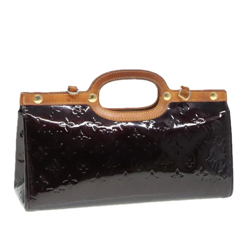 Louis Vuitton Vernis Roxbury Drive Hand Bag Amarante M91995  91422