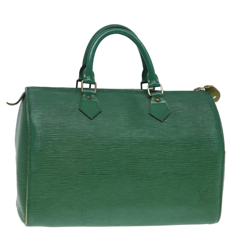 Louis Vuitton Epi Speedy 30 Hand Bag Borneo Green M43004  91495