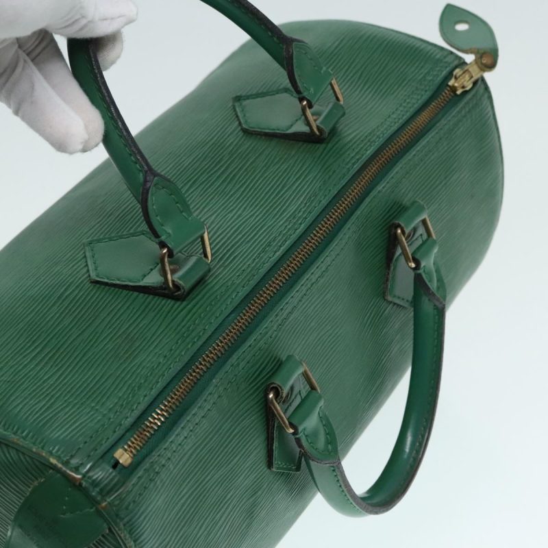 Louis Vuitton Epi Speedy 30 Hand Bag Borneo Green M43004  91495 - Image 6
