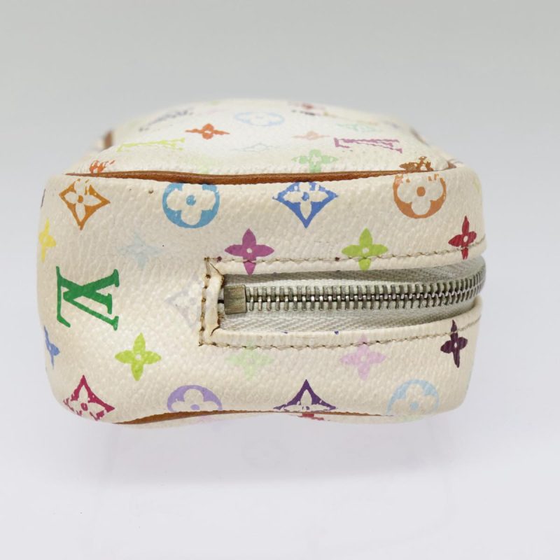 Louis Vuitton Monogram Multicolor Trousse Wapity Pouch White M58033 Auth 91572 - Image 3
