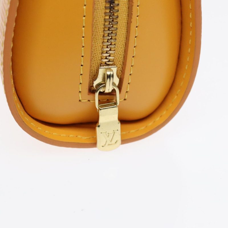 Louis Vuitton Epi Dauphine PM Pouch Yellow M48449  91582 - Image 8