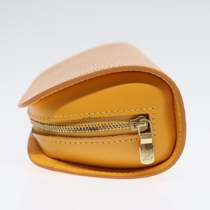 Louis Vuitton Epi Dauphine PM Pouch Yellow M48449  91582 - Image 4