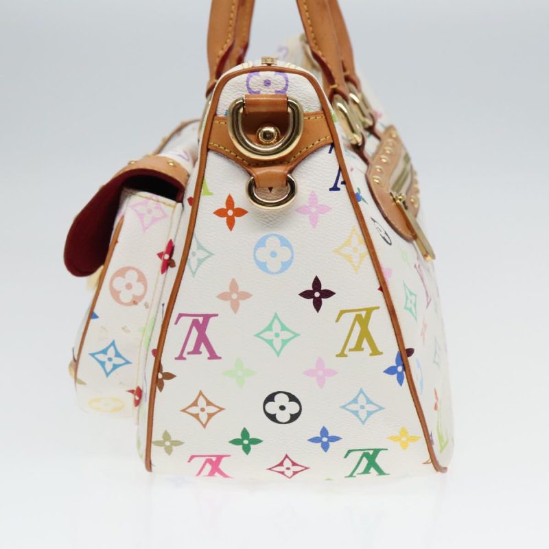 Louis Vuitton Monogram Multicolor Rita Hand Bag 2way White M40125  91592 - Image 4