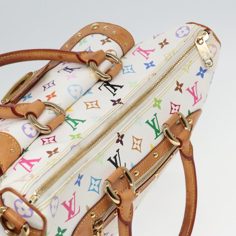 Louis Vuitton Monogram Multicolor Rita Hand Bag 2way White M40125  91592 - Image 6