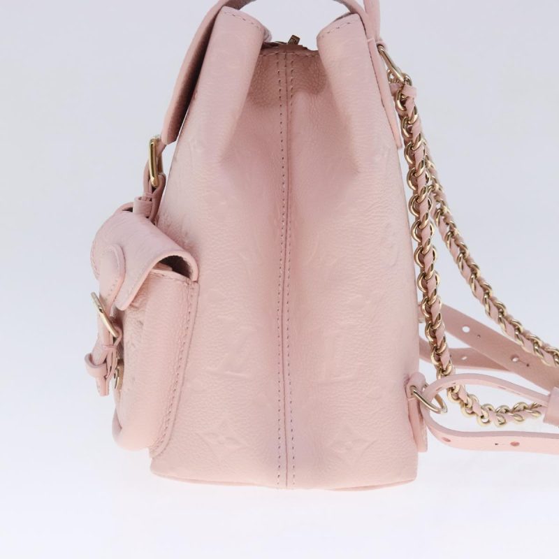 Louis Vuitton Monogram Empreinte Backup Backpack Pink M47074  91596S - Image 4