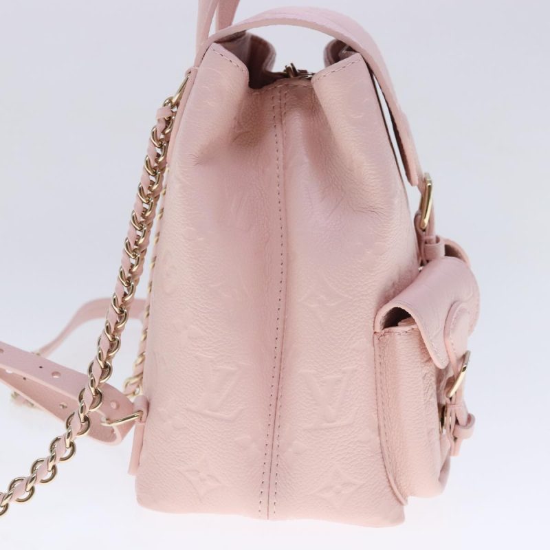 Louis Vuitton Monogram Empreinte Backup Backpack Pink M47074  91596S - Image 5