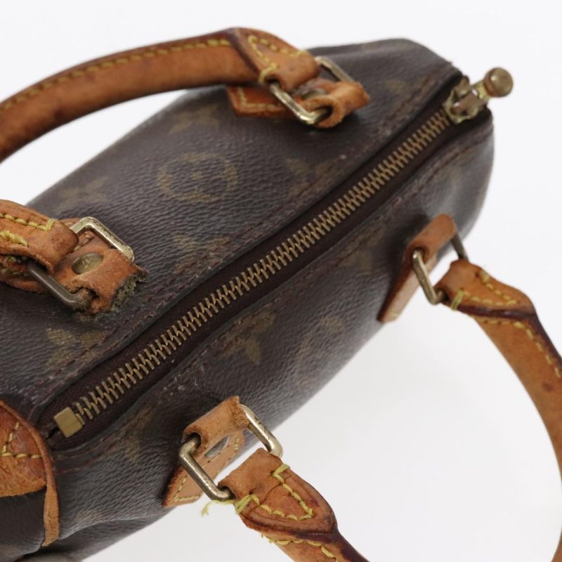 Louis Vuitton Monogram Mini Speedy Hand Bag M41534  91638 - Image 6