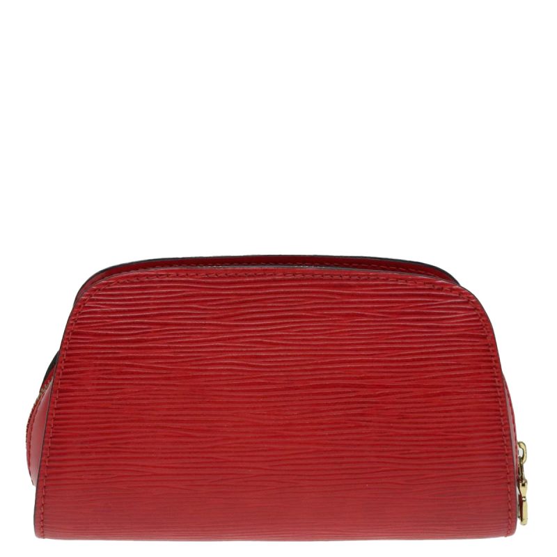 Louis Vuitton Epi Dauphine PM Pouch Castilian Red M48447  91656 - Image 2