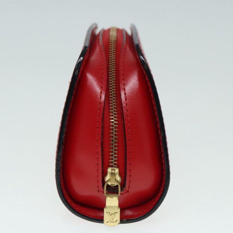 Louis Vuitton Epi Dauphine PM Pouch Castilian Red M48447  91656 - Image 4