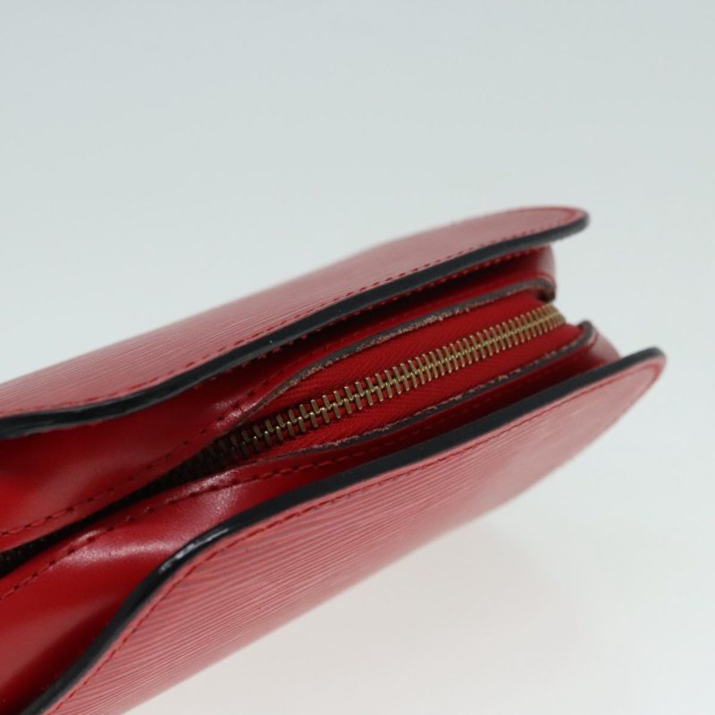 Louis Vuitton Epi Dauphine PM Pouch Castilian Red M48447  91656 - Image 5