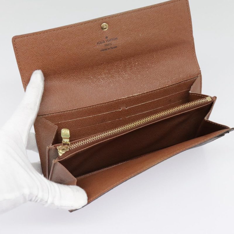 Louis Vuitton Monogram Portefeuille Sarah Long Wallet M61734  91671 - Image 9