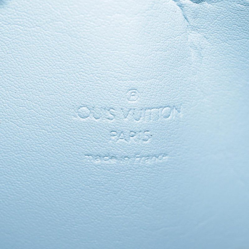 Louis Vuitton Monogram Vernis Bedford Hand Bag Baby Blue M91007  91685 - Image 10