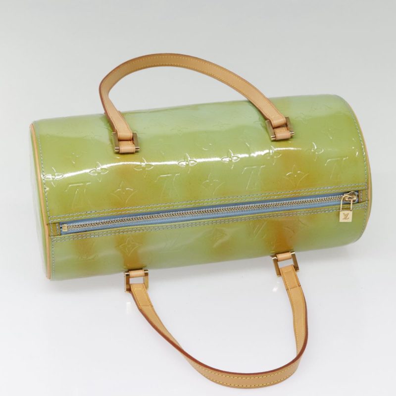 Louis Vuitton Monogram Vernis Bedford Hand Bag Baby Blue M91007  91685 - Image 6