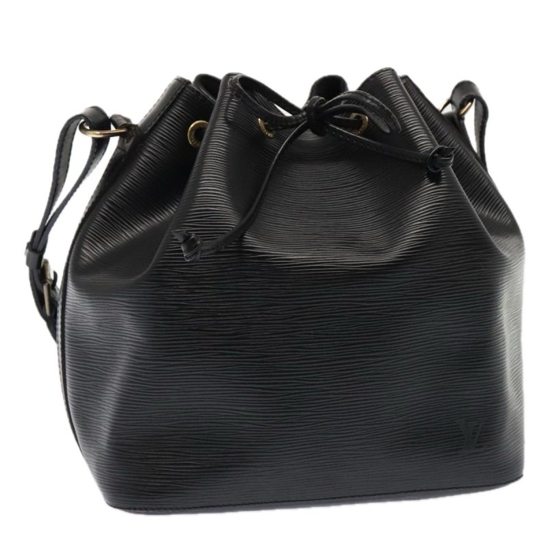 Louis Vuitton Epi Petit Noe Shoulder Bag Black M44102  91686