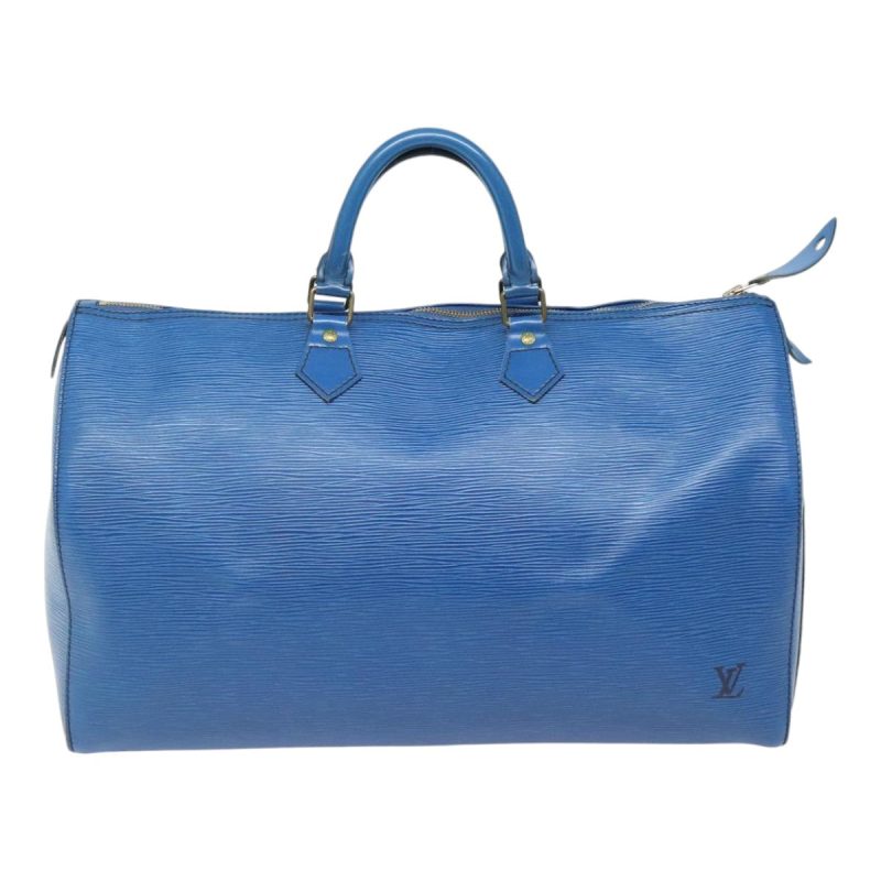 Louis Vuitton Epi Speedy 40 Hand Bag Toledo Blue M42985  91698 - Image 2