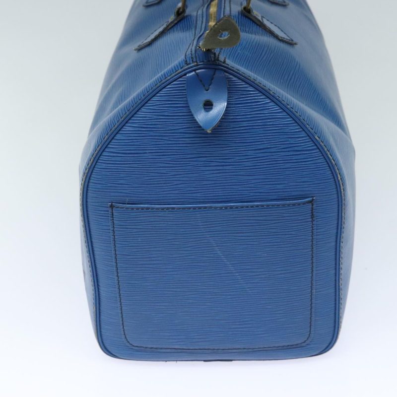 Louis Vuitton Epi Speedy 40 Hand Bag Toledo Blue M42985  91698 - Image 4