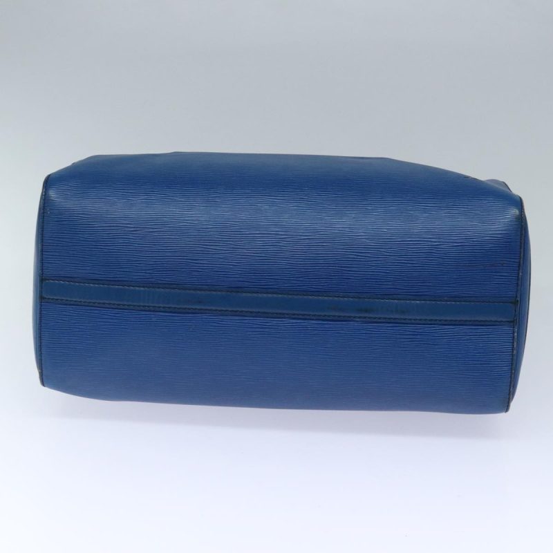 Louis Vuitton Epi Speedy 40 Hand Bag Toledo Blue M42985  91698 - Image 5