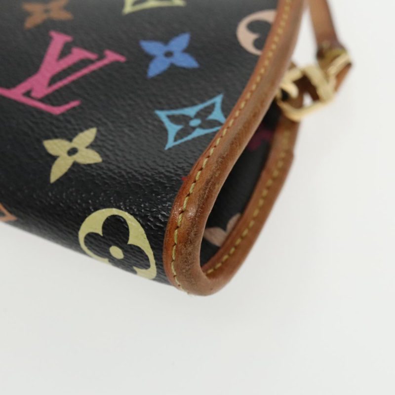 Louis Vuitton Monogram Multicolor Shirley Shoulder Bag Black M40050 Auth 91732 - Image 8