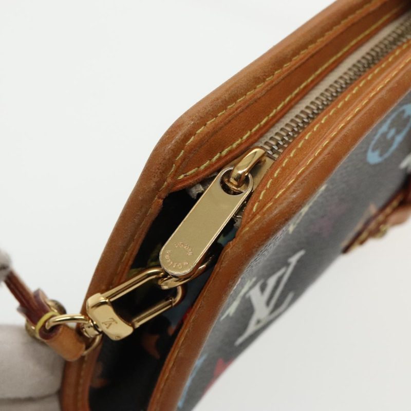 Louis Vuitton Monogram Multicolor Shirley Shoulder Bag Black M40050 Auth 91732 - Image 9