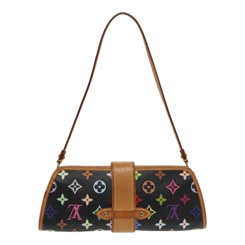 Louis Vuitton Monogram Multicolor Shirley Shoulder Bag Black M40050 Auth 91732 - Image 2