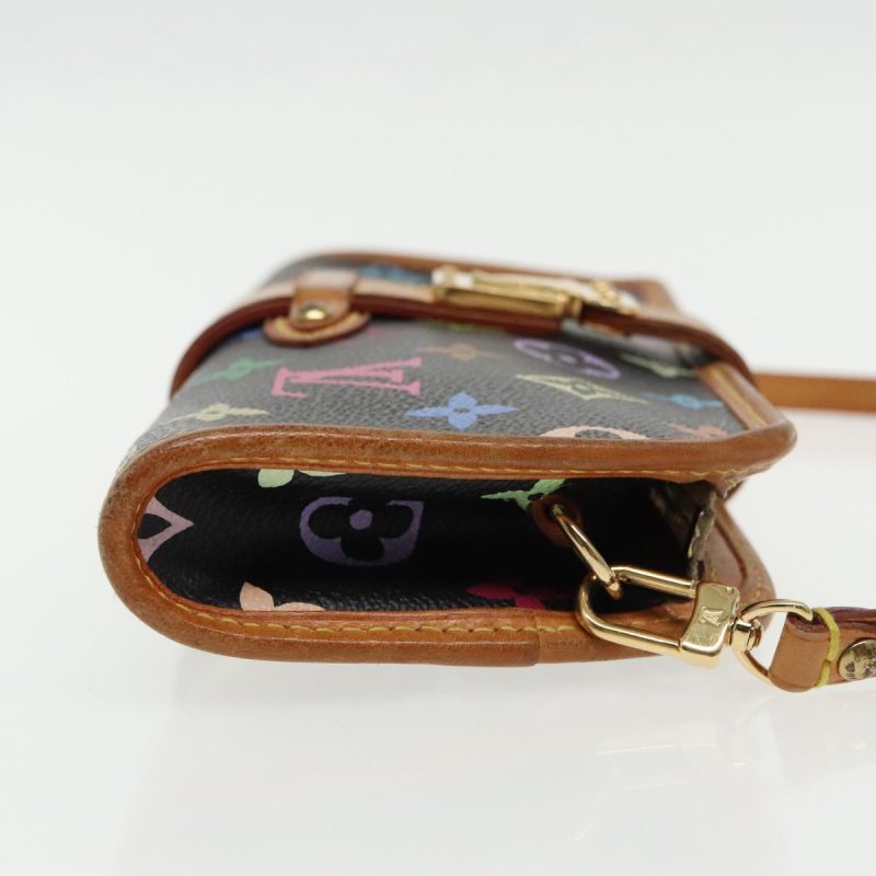 Louis Vuitton Monogram Multicolor Shirley Shoulder Bag Black M40050 Auth 91732 - Image 3