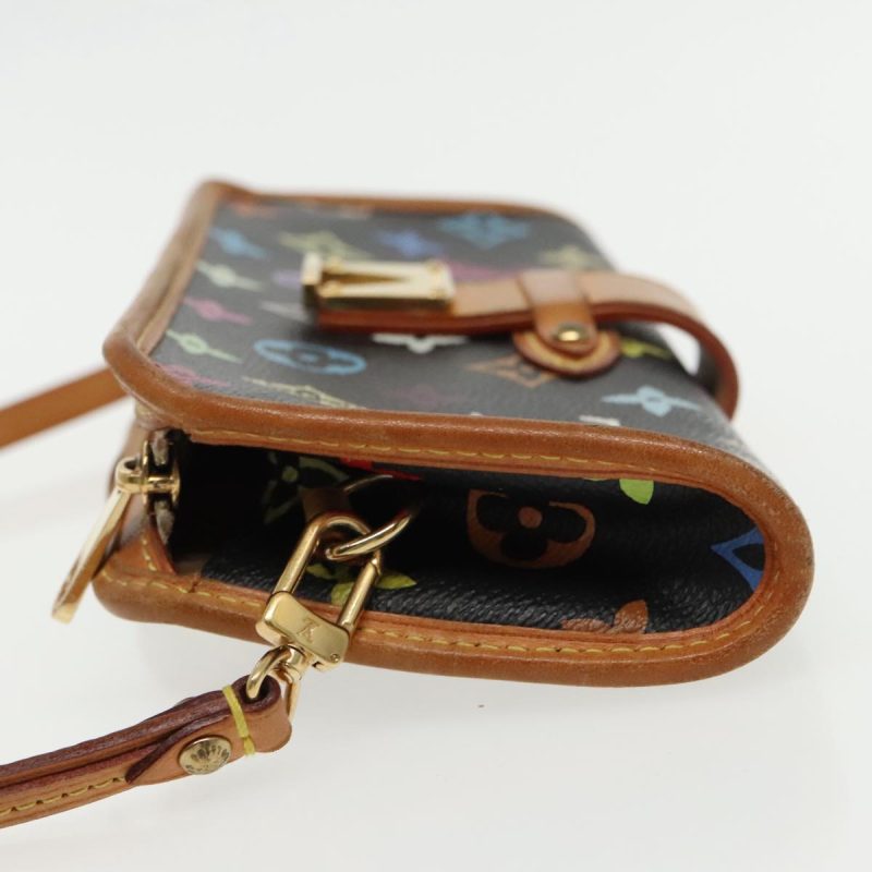 Louis Vuitton Monogram Multicolor Shirley Shoulder Bag Black M40050 Auth 91732 - Image 4