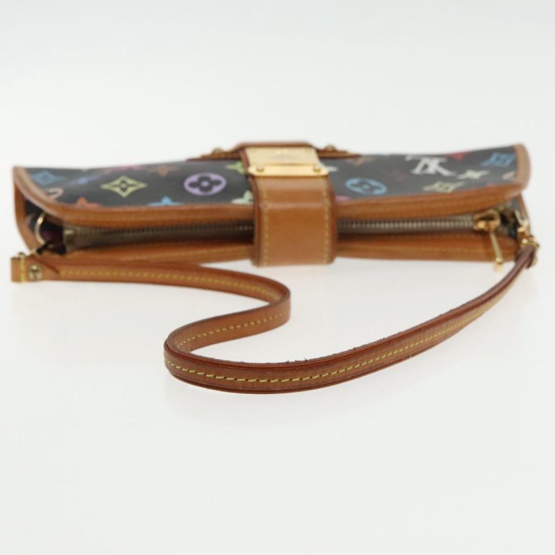Louis Vuitton Monogram Multicolor Shirley Shoulder Bag Black M40050 Auth 91732 - Image 7