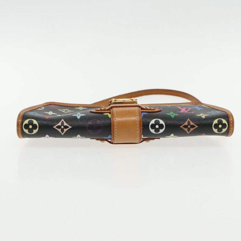Louis Vuitton Monogram Multicolor Shirley Shoulder Bag Black M40050 Auth 91732 - Image 5