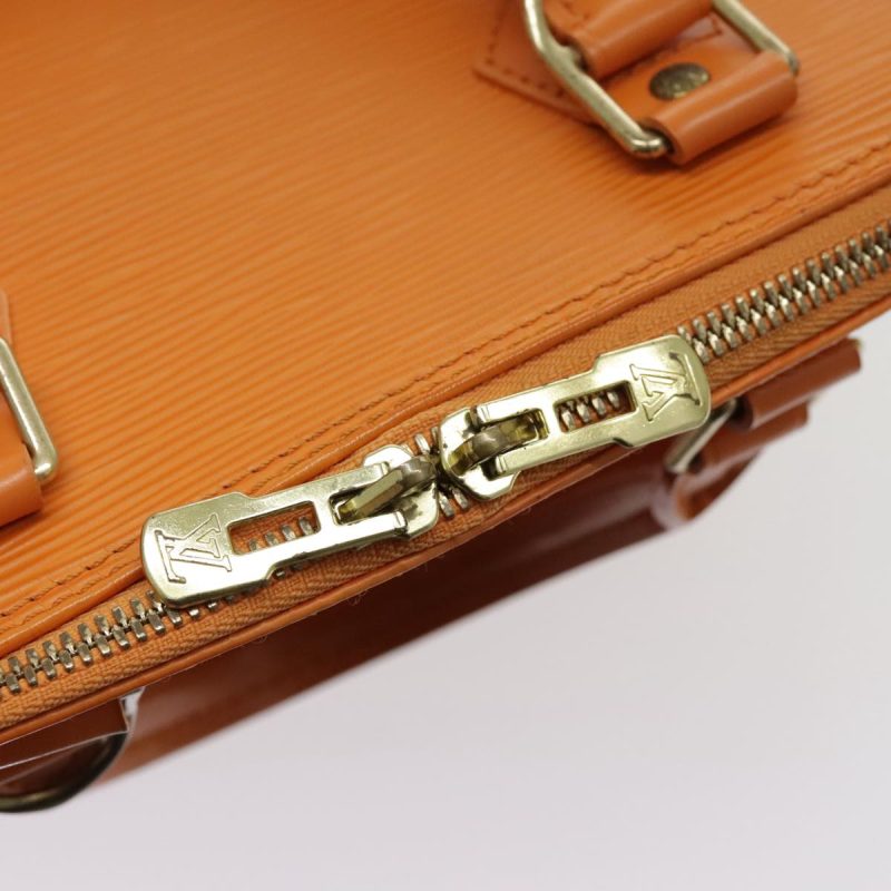 Louis Vuitton Epi Alma Hand Bag Orange Mandarin M5214H  91742 - Image 10