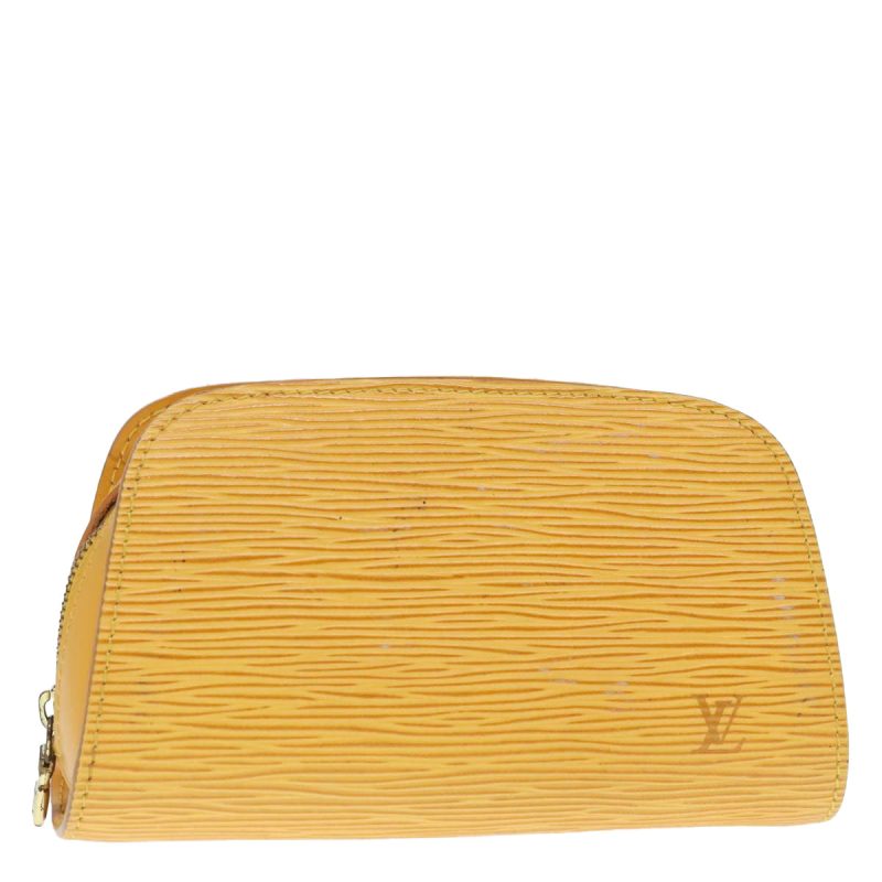 Louis Vuitton Epi Dauphine PM Pouch Yellow M48449  91750