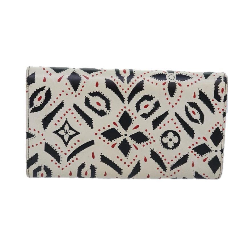 Louis Vuitton Grain Cowhide leather Portefeuille Twist Wallet M61495 Auth 91752 - Image 2