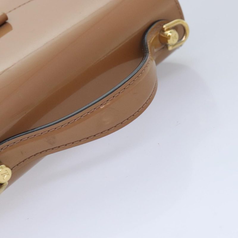Louis Vuitton Vernis Monceau BB Hand Bag 2way Rose Velours M91580  91795 - Image 7