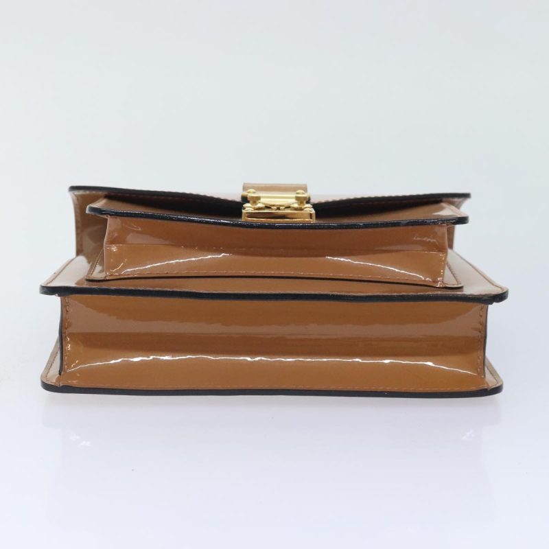 Louis Vuitton Vernis Monceau BB Hand Bag 2way Rose Velours M91580  91795 - Image 5