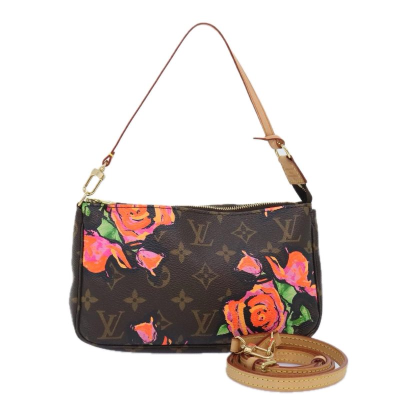 Louis Vuitton Monogram Rose Pochette Accessoires Pouch M48615  91888SA
