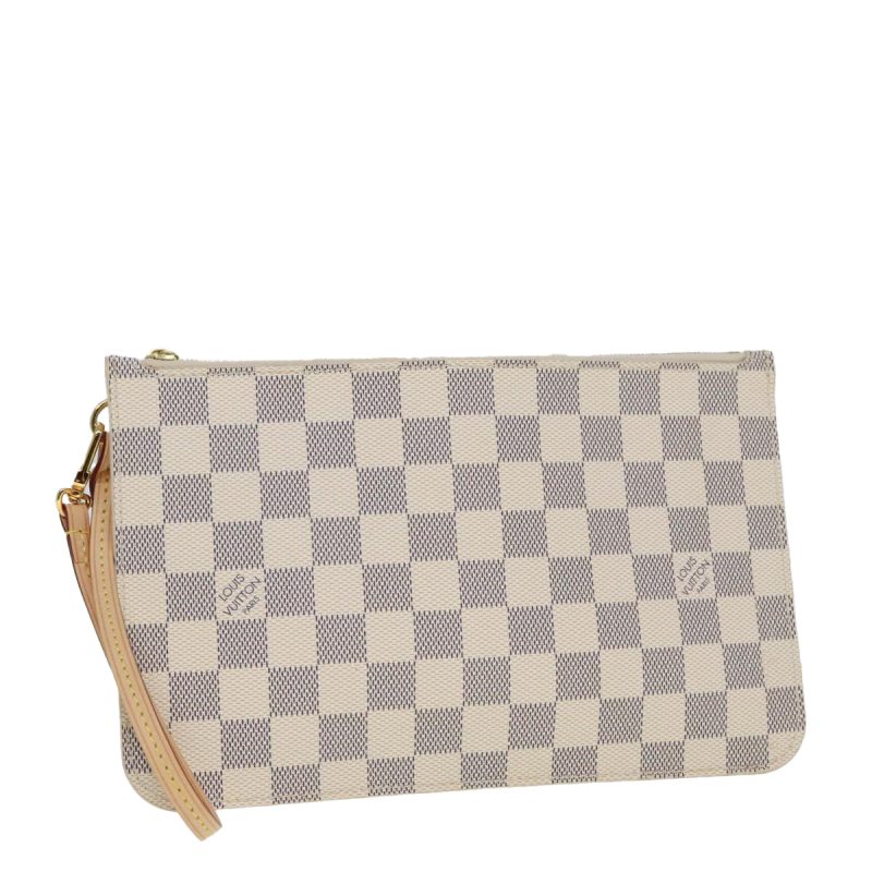 Louis Vuitton Damier Azur Neverfull MM Pouch Pouch  91904