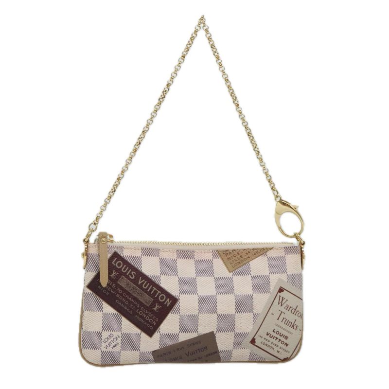Louis Vuitton Damier Azur Pochette Mira MM Accessory Pouch  91922A