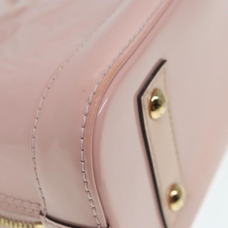 Louis Vuitton Vernis Alma BB Hand Bag 2way Pink Rose valerine M50415 Auth 92032 - Image 10