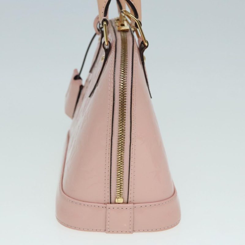 Louis Vuitton Vernis Alma BB Hand Bag 2way Pink Rose valerine M50415 Auth 92032 - Image 4