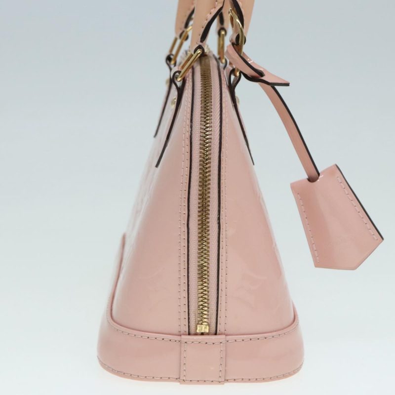 Louis Vuitton Vernis Alma BB Hand Bag 2way Pink Rose valerine M50415 Auth 92032 - Image 5