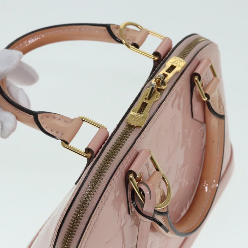 Louis Vuitton Vernis Alma BB Hand Bag 2way Pink Rose valerine M50415 Auth 92032 - Image 7