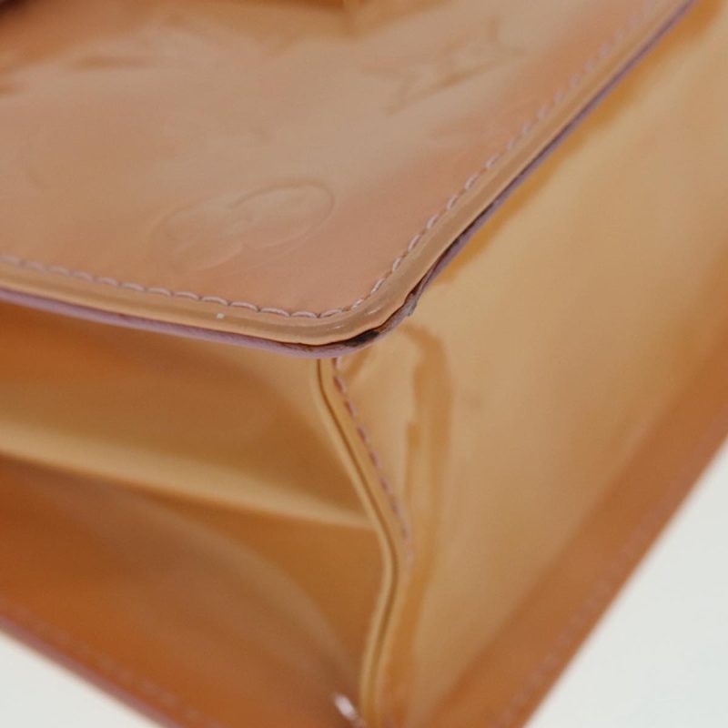 Louis Vuitton Vernis Spring Street Hand Bag Marshmallow Pink M91033 Auth 92033 - Image 9