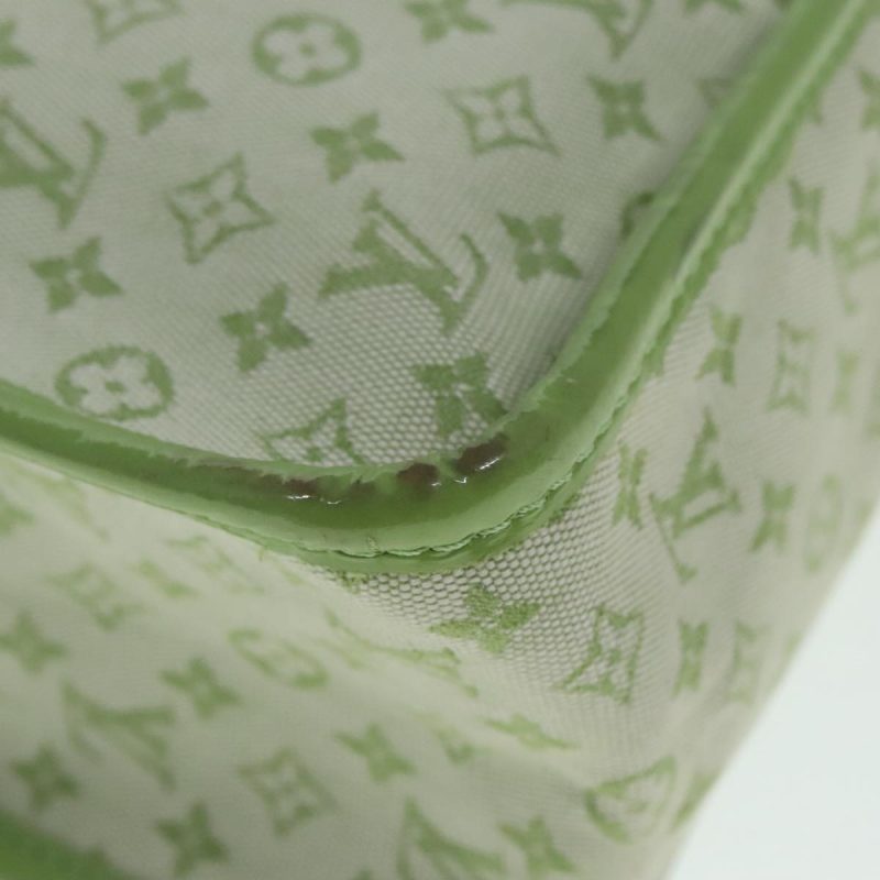 Louis Vuitton Monogram Mini Sac Catline Tote Bag Almond Green M92931 Auth 92044 - Image 9