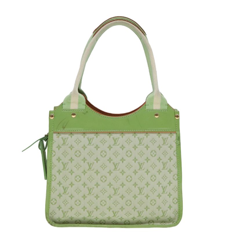 Louis Vuitton Monogram Mini Sac Catline Tote Bag Almond Green M92931 Auth 92044 - Image 2