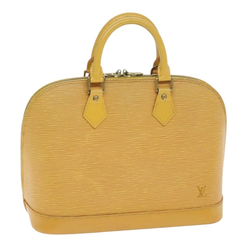 Louis Vuitton Epi Alma Hand Bag Yellow M52149  92048