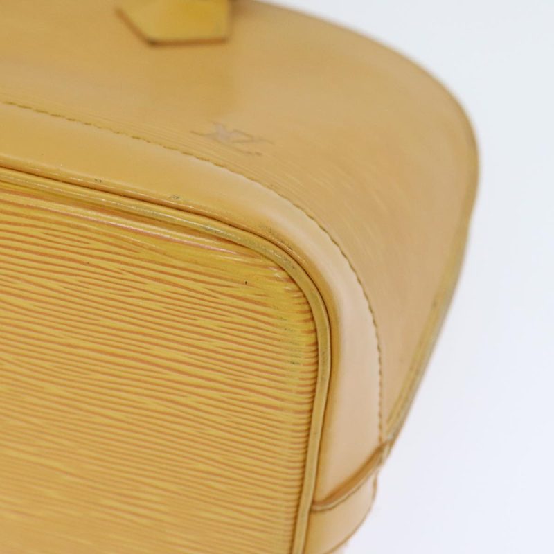 Louis Vuitton Epi Alma Hand Bag Yellow M52149  92048 - Image 9