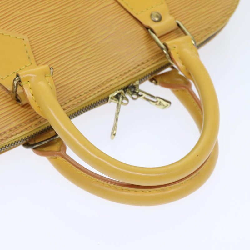 Louis Vuitton Epi Alma Hand Bag Yellow M52149  92048 - Image 7