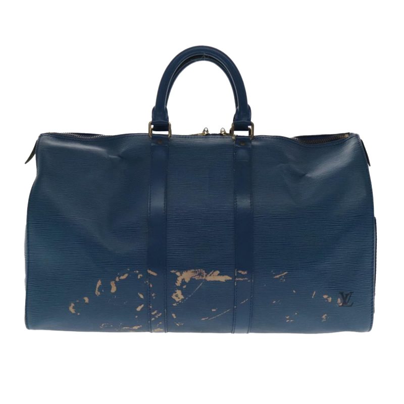 Louis Vuitton Epi Keepall 45 Boston Bag Blue M42975  92059 - Image 2